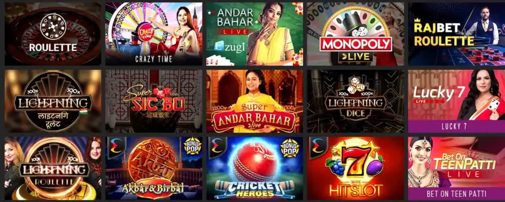 RajBet Casino Games