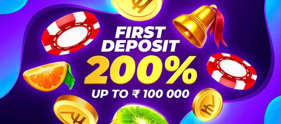 RajBet 200% on 1st Deposit Bonus